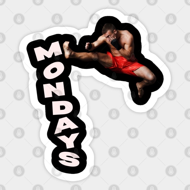 Fly Kick Mondays - Weekends are too Short - Funny Montage Sticker by TuncGK